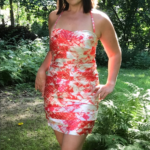 🌻 Bebe Strapless Raen Dress Sz S - Picture 2 of 5